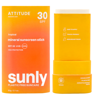 Attitude Sunly Sunscreen Stick Tropical 30 SPF - 60g image 2