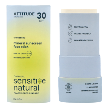 Attitude Bâton Solaire Minéral Visage Sensible SPF30 - 20g image 2