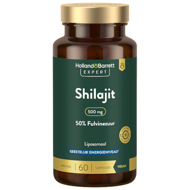 Holland & Barrett Expert Shilajit 500mg 50% Fulvinezuur Liposomaal - 60 capsules image 2