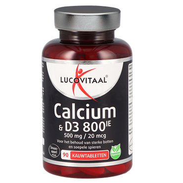 Lucovitaal Calcium 500mg En Vitamine D3 20mcg - 90 kauwtabletten