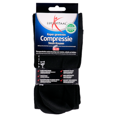 Lucovitaal Compressiekousen Zwart 36-41 image 1