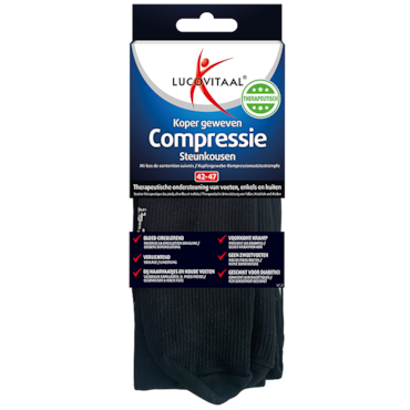 Lucovitaal Compressiekousen Zwart 42-47