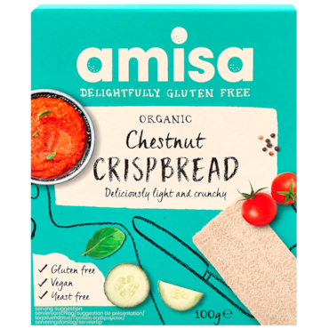 Amisa Kastanje Crackers - 100g image 1