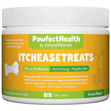 Holland & Barrett PawfectHealth Itcheasetreats Pre- En Probiotica - 60 soft treats image 1