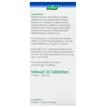 A. Vogel Menstruatietabletten - 30 tabletten image 3