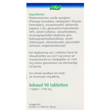 A. Vogel Gewrichttabletten Glucosamine + Alchemilla - 90 tabletten image 3