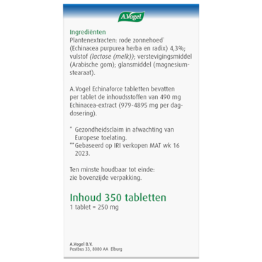 A. Vogel Echinaforce - 350 tabletten image 3