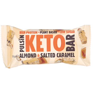Pulsin Barre Keto Amande & Caramel Salé - 50g