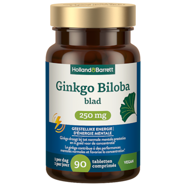 Holland & Barrett Ginkgo Biloba Blad 250mg - 90 tabletten image 1