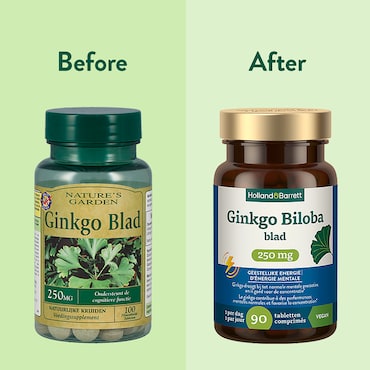 Holland & Barrett Ginkgo Biloba Blad 250mg - 90 tabletten image 3