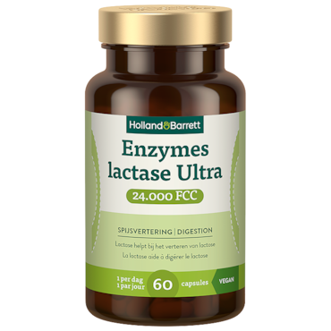 Holland & Barrett Enzymes Lactase Ultra 24.000 FCC - 60 capsules image 1