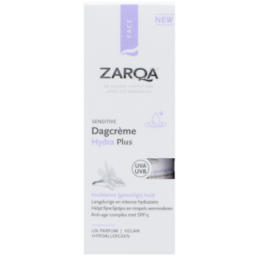 Zarqa Sensitive Dagcrème Extra Dry Skin Plus SPF15 - 50ml image 2