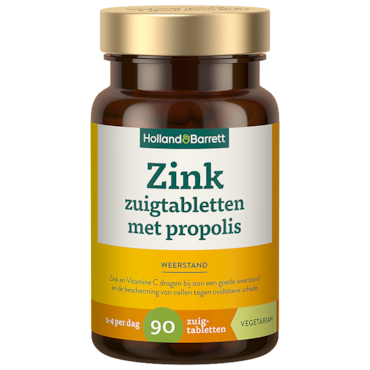 Holland & Barrett Zink Zuigtabletten Met Propolis - 90 zuigtabletten image 1