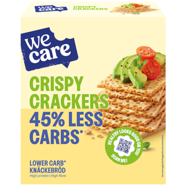 WeCare Crispy Koolhydraatarme Crackers - 100g image 1