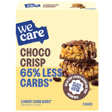 WeCare Lower Carb Bars Choco Crisp - 5x30g image 1