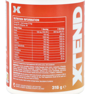 XTEND Essentiële Aminozuren + Elektrolyten Tropical - 316g image 2