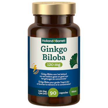 Holland & Barrett Ginkgo Biloba 120mg - 90 capsules image 1