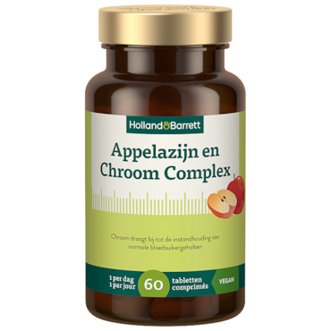 Holland & Barrett Appelazijn En Chroom Complex - 60 tabletten image 1