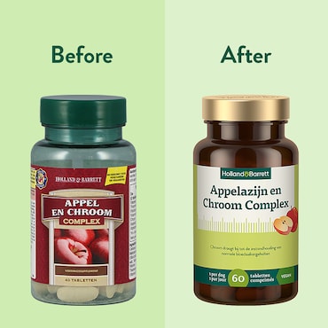 Holland & Barrett Appelazijn En Chroom Complex - 60 tabletten image 3