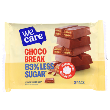 WeCare Lower Sugar Bar Choco Break - 3x21,5g image 1