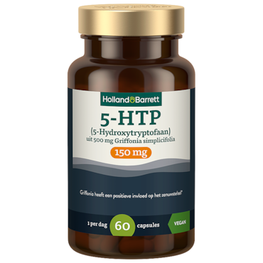 Holland & Barrett 5-HTP (5-Hydroxytryptofaan) 150mg Uit 500mg Griffonia Simplicifolia - 60 capsules image 1