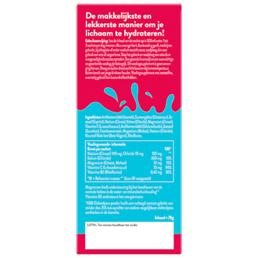 Holland & Barrett Hydrate Elektrolytenpoeder Framboossmaak - 14 sticks image 2