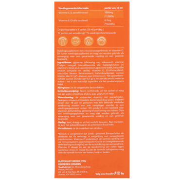 Zooki Vitamine C Vloeibare Sachets – 14 Sachets image 3