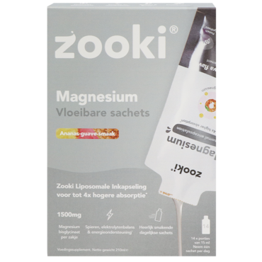 Zooki Magnesium Vloeibare Sachets – 14 Sachets image 1