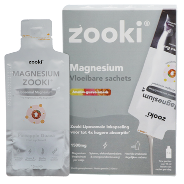 Zooki Magnesium Vloeibare Sachets – 14 Sachets image 2