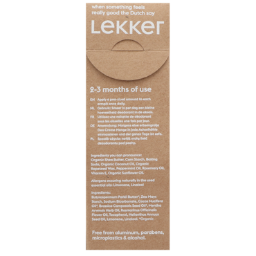 The Lekker Company Deodorant Pepermunt & Rozemarijn - 30g image 3