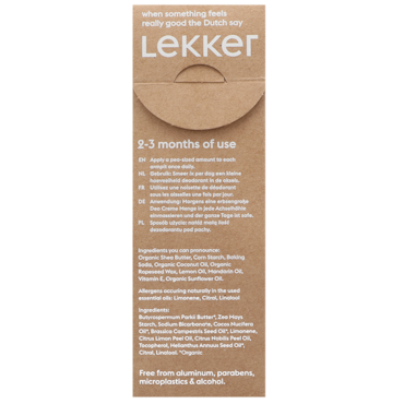 The Lekker Company Deodorant Mandarijn & Citroen - 30g image 3