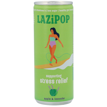 Lazipop Supporting Stress Relief Appel & Lavendel - 250ml image 1