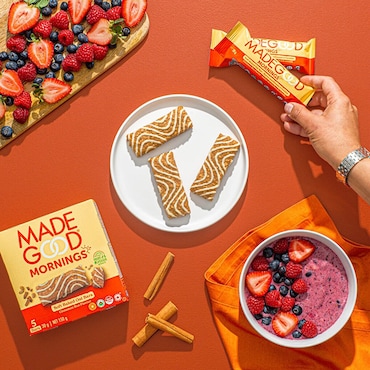 MadeGood Mornings Soft Baked Oat Bar Cinnamon Bun - 5x30g image 2