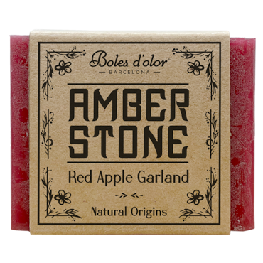 Amber Stone Rode Appel Garlan - 1 stuk