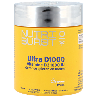 Reviews over Nutriburst Ultra D1000 Vitamine D3 1000 IU - 60 gummies