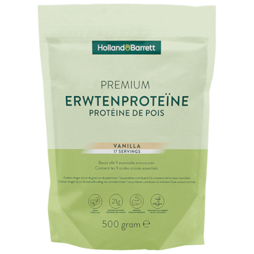 Holland & Barrett Premium Erwtenproteïne Vanille – 500g image 1