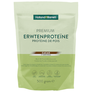 Holland & Barrett Premium Erwtenproteïne Cacao – 500g image 1