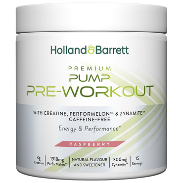 Reviews over Holland & Barrett Premium Pump Pre-Workout Raspberry - 300 g