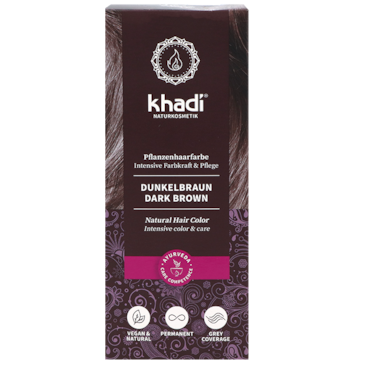 Khadi Haarkleuring Dark Brown - 100g image 1