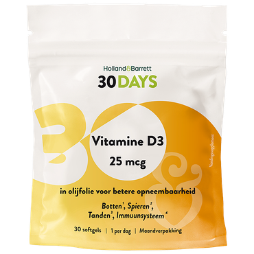 Reviews over Holland & Barrett 30DAYS Vitamine D3 25mcg - 30 softgels
