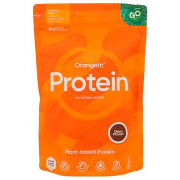 Orangefit Plantaardige Proteïne Chocosmaak – 260g image 1