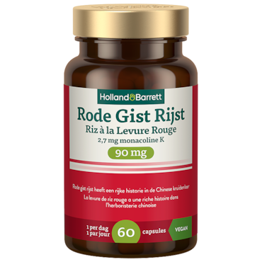 Holland & Barrett Rode Gist Rijst 90mg 2.7mg Monacoline K - 60 capsules image 1