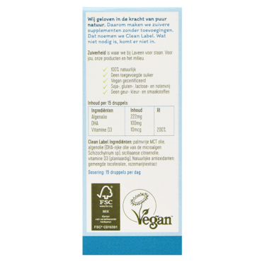 Laveen DHA Omega 3 Drops met Vitamine D - 30 ml image 2