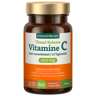 Reviews over Holland & Barrett Timed Release Vitamine C 500mg met Rozenbottel - 60 tabletten