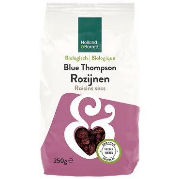 Reviews over Holland & Barrett Biologische Blue Thompson Rozijnen - 250g