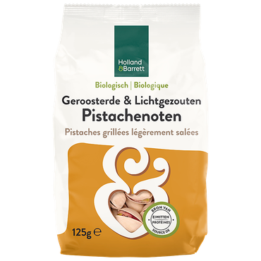Reviews over Holland & Barrett Biologische Geroosterde & Gezouten Pistachenoten - 125g