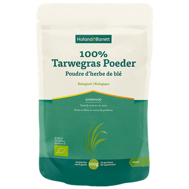 Reviews over Holland & Barrett 100% Tarwegras Poeder Biologisch - 100g