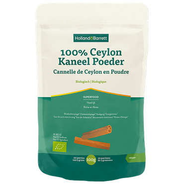 Reviews over Holland & Barrett 100% Ceylon Kaneel Poeder Biologisch - 100g