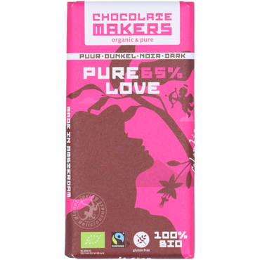 Chocolatemakers Bio Pure Love Puur 65% - 80g image 1