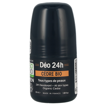 Reviews over So'Bio étic Men Deodorant 24h Roller Ceder - 50ml